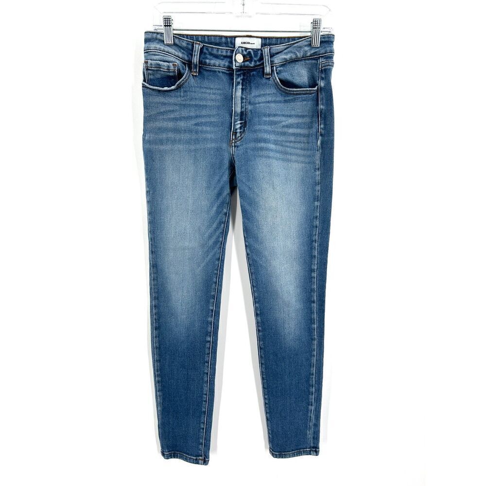 KANCAN Premier Women's High Rise Skinny Denim Blue Jeans Size 28